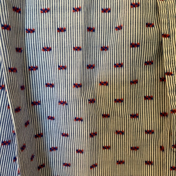 1901 Stripe Pleat Collar Fit & Flare Dress size 4 - Picture 11 of 16